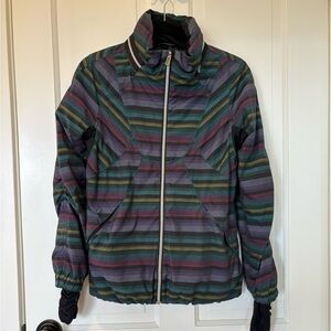 Lululemon Striped Multicolor Zip-Up Jacket